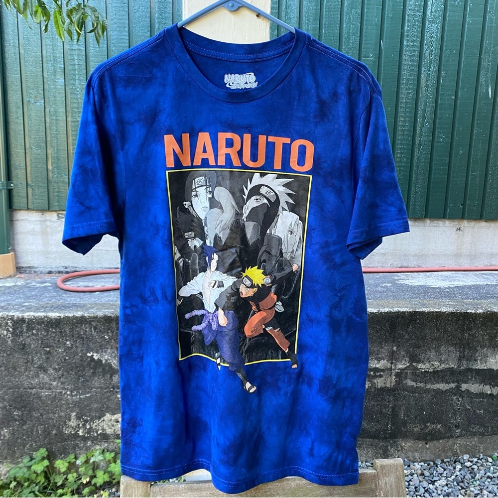 Naruto Shippuden Blue Men's Tshirt Medium